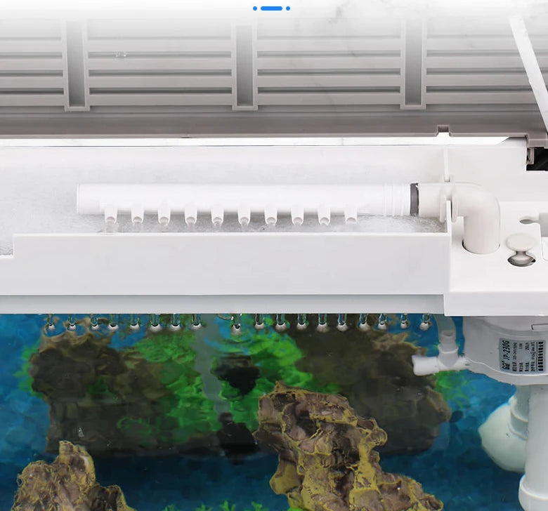 Intelligent fish tank Ultra clear glass Small aquarium LED table fish tank Landscape aquarium MOQ 500 pcs