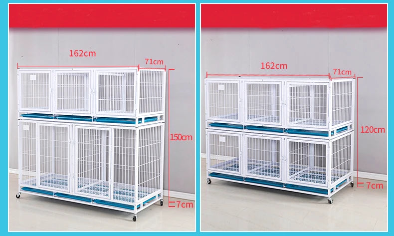 Heavy Duty Strong Pet Cage With Wheels For Dog Cat Bird