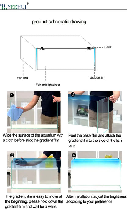 Customized Different Size Fish Tank Coral LED Aquarium fresh water plant fish light for tank