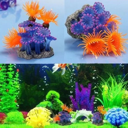 Artificial Underwater Coral  Aquarium Fish Tank Simulation Decoration Aquarium Backgrounds Plants Water Grass Accessories Home
