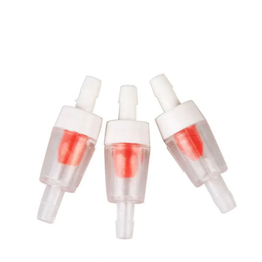 5pcs/lot White Red Aquarium Air Pump Check Valve Fish Tank One Way Non-Return Check Valve Aquarium Co2 System Air Pump