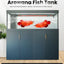 Factory Price Indoor large glass ecological fish aquarium tank arowana vertical aquarium tank