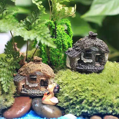 New Resin Small House Aquarium Ornaments Decorations Artificial House for fish Tank Resin Aquarium Ornament Fish Tank Background