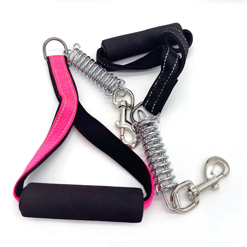 Reflective 50cm Long Nylon Dog Leash Super Strong Dog Collar Lead For Medium Large Dogs with Spring Anti Pull Leash Dropshipping