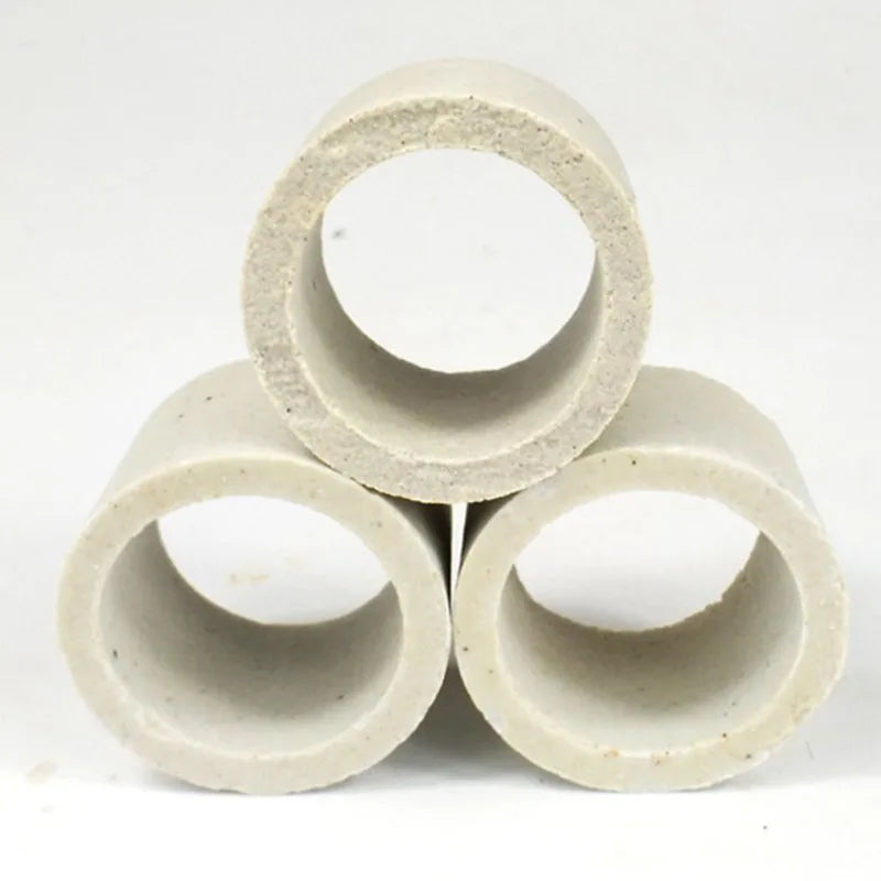 Aquarium Decorations Ceramic Ring Fish Tank Plant Fixing Pot Polka Water Plants Potted Planting Cylinder Cup Aquarium Ornaments