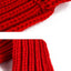 Solid Knitting Winter Pet Scarf for Dogs Christmas New Year Green Red Festival Cat Accessories Adjustable Plush Cozy Dog Collar