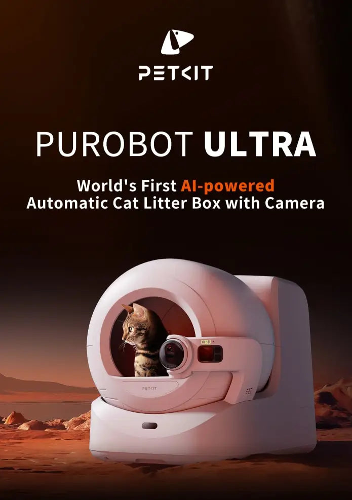 Automatic Litter Pan with Rotating CameraSealed and Odor-InsulatedMultiple Litter AvailableEasy-to-Clean Cat Litter Boxes