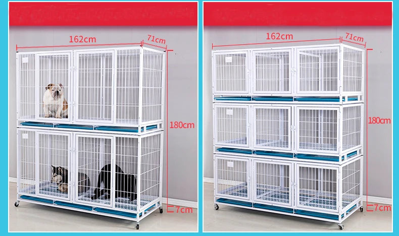 Heavy Duty Strong Pet Cage With Wheels For Dog Cat Bird