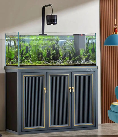 Large Vertical Extra Clear Glass Water Plant Ecological Fish Tank Wholesale Fish Tanks With Cabinet