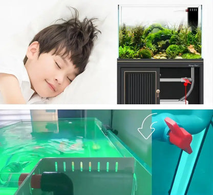 Large Vertical Extra Clear Glass Water Plant Ecological Fish Tank Wholesale Fish Tanks With Cabinet