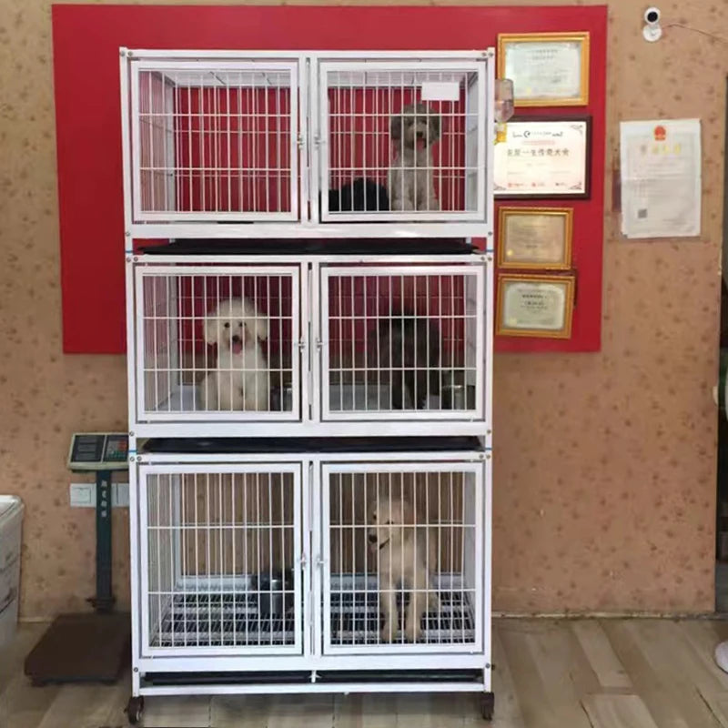 Heavy Duty Strong Pet Cage With Wheels For Dog Cat Bird