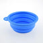 1Pcs Portable Travel Collapsible Dog Pet Folding Silicone Bowl For Pet Feeder Puppy Food Container Feeder Dish Bowl With buckle
