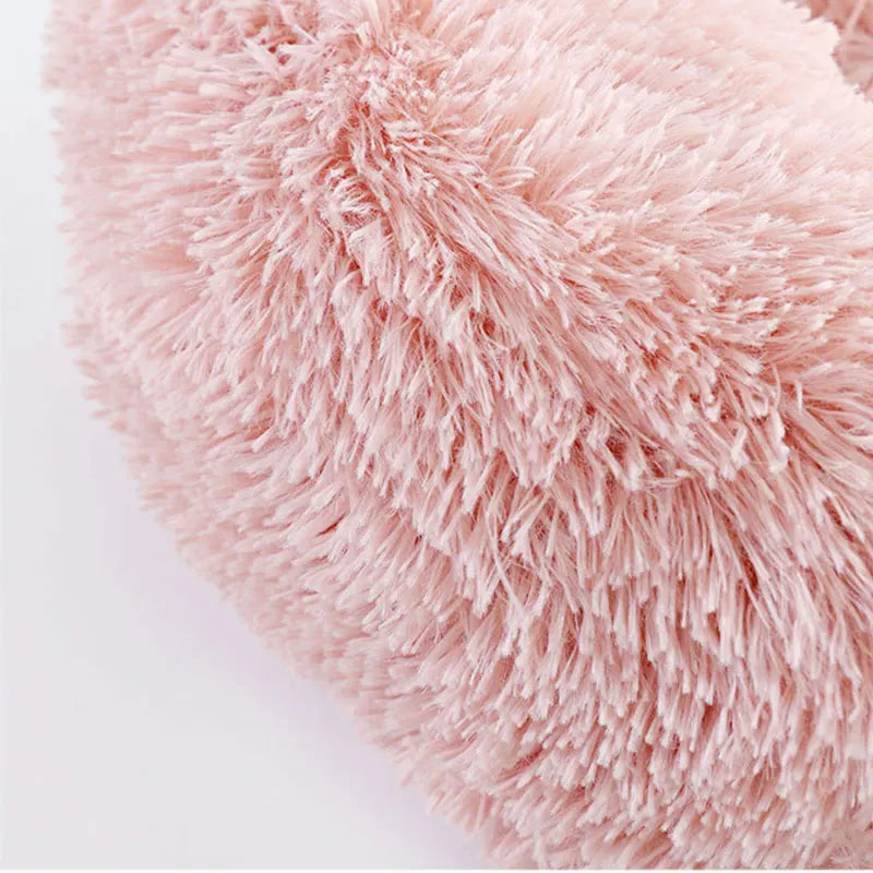 Brand New Round Shape Soft Houses for Cats Deep Sleeping Long Plush Puppy Lounger Pet Mat Small Dog Cushion Kitten Sofa Bed