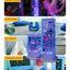 Flyfirm 32 Inch 8-Color Changing Sensory Bubble Aquarium with LED Lights 12 Floating Fish, Perfect for Autism,Anxiety Therapy