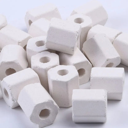 100g Aquarium Fish tank Filter Media Ceramic Ring For Aquarium Glass Ring Biological ring Baterial House 100g High Quality