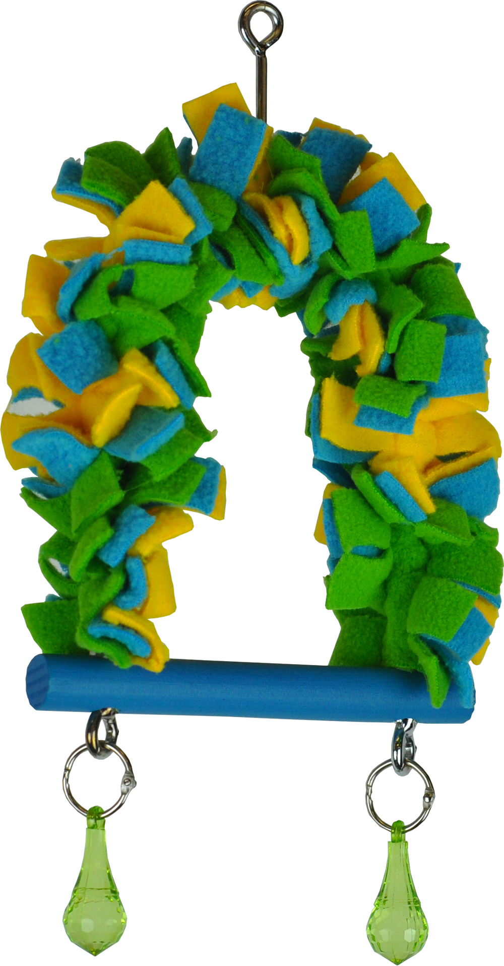 Happy Beaks Large Size Hanging Fleece Bird Toy