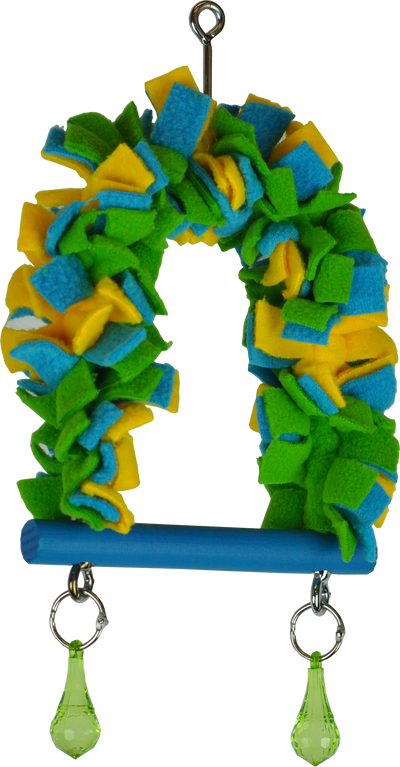 Happy Beaks Large Size Hanging Fleece Bird Toy