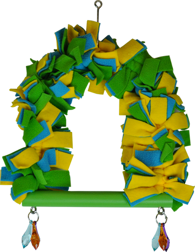 Happy Beaks Medium Size Hanging Fleece Bird Toy