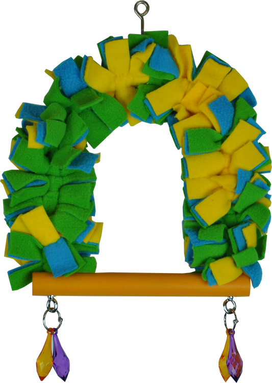 Happy Beaks Small Size Hanging Fleece Bird Toy