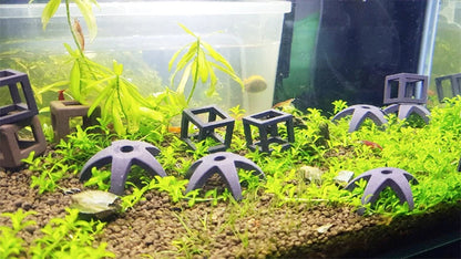 1pcs Ceramic House For Aquarium Fish Shrimps Spawn Shelter Breed House Pottery Scorpion House Canister Simulation Stone Ornament