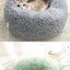 Brand New Round Shape Soft Houses for Cats Deep Sleeping Long Plush Puppy Lounger Pet Mat Small Dog Cushion Kitten Sofa Bed