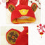 Lion Cattle Pattern Dog Costume Hat for Cat New Year Party Birthday Costume Pet Dogs Products Keep Warm Winter Puppy Accessories