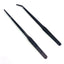 27cm Black Stainless Steel Curved Aquarium Tweezers Aquarium Plants Tweezer Straight Fish Tank Cleaner aquarium accessories