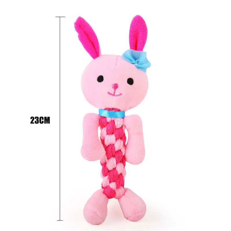 Multi Style Animal Dog Chew Toys Puppy Training Toy Interactive Accessory Soft Plush Teeth Cleaning Funny Lion Pig Pet Products