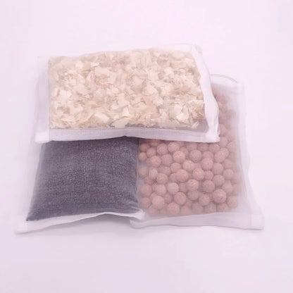 5Pcs Black/White Filter Mesh Bag Aquarium Pond For Bio Ball Carbon Media Ammonia Fish Tank Isolation Bag Accessories