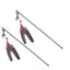 Creative Cat Toy Natural Feather Elasticity Pole Kitten Fishing Funny Cat Hairball With Bell Interactive Stick Fast Shipping