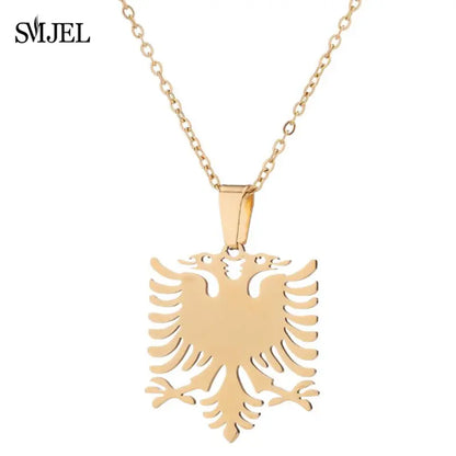 SMJEL Wild Animal Necklace Stainless Steel Hummingbird Necklaces & Pendants Cute Eagle Phoenix Swallow Birds Necklace collares
