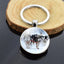 Animals Key Chains Siberian Husky Double Side Keychain Dog Photo Glass Cabochon Keyring Animals Jewelry