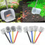18-53CM 3D Aquarium Fish Tank Retractable Catch Net Stainless Steel Rod Fishing Round Square Pocket Shrimp Catching Nets
