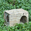 Foldable Woven Rabbit Cages Pets Hamster Guinea Pig Bunny Grass Chew Toy Mat House Bed Nests for Small Animal Rabbit Accessories