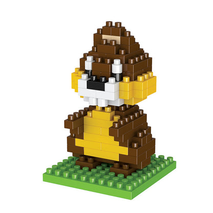 Wisehawk diamond mini building blocks animal toy bag building blocks A1-B26 dog cat bird animal series for children gifts