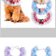 Romantic Lace Pet Dog Collar Bib Pearl Flower Princess Puppy Collar Necklace Candy Color Elastic Lace-Up Cat Bandana Accessories