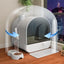 Hot Sale Easy Cleaning Closed Activated Carbon Deodorizing Semi-automatic Cat Litter Box