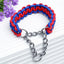 130cm Pet Dog Leash Double Row Adjustable Pet Collar Nylon Leash Double Colors Canvas For Medium Large Dogs Accessoires Hot-Sale