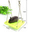 1Pcs  Swing Toy Pet Hamster Toys Hanging Gadget Wooden Cage Accessories Supplies Amuse Mouse Natural Wood Toy for Small Pets