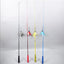 Interactive Cat Feather Toy Feather Teaser Stick Wand Pet Retractable Feather Bell Refill Replacement Catcher Product for Kitten