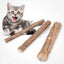 4pcs/Lot Pure Natural Catnip Stick Pet Toys For Cats Molar Toothpaste Branch Cleaning Teeth Silvervine Cat Snacks Sticks