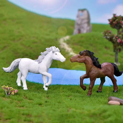 Plastic Small Horse Decoration Fish Aquarium Decor Artificial Horse For Fish Tank Ornaments Fish Tank Background Aquario Decor