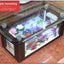 Wholesale aquarium  tank living room sofa table top ultra white curling coffee table ecological glass fish tank