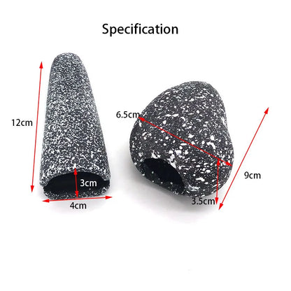 1Pc Ceramic Aquarium Decor Cichlid Stone Rock Cave Stones Decoration Fish Tank Breeding Housing Shelter Ornament For Fish Shrimp
