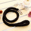 Large Dog Leash Traction Rope with Heavy Duty Buckle Hand-knitted Strong Durable Nylon Braided Leashes for Medium Big Dogs Bully
