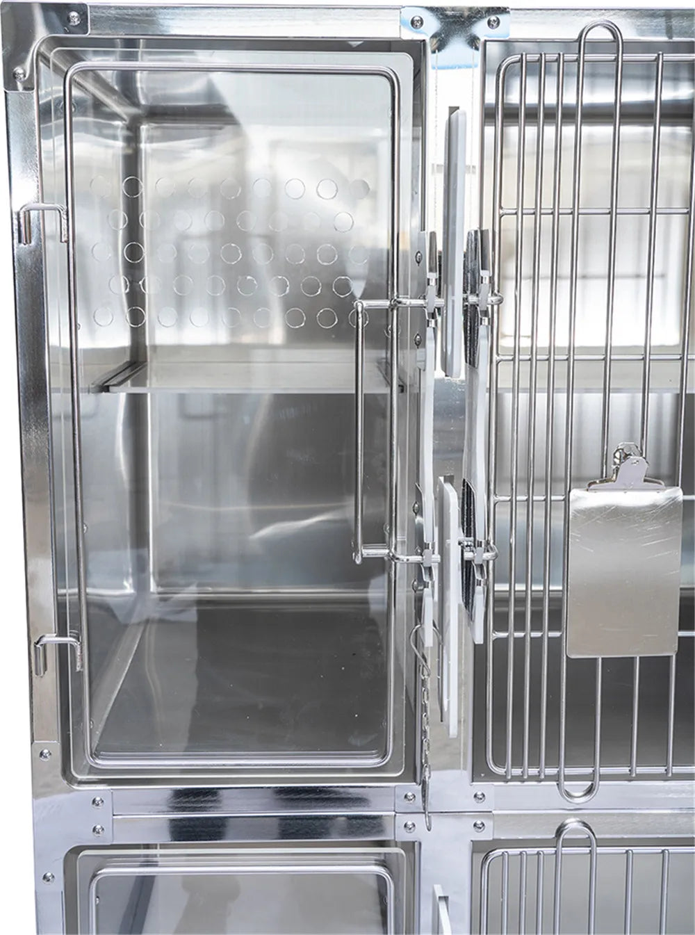 dog cat cage bank veterinary modular cage banks