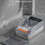 Cross-Border Oversized Stainless Steel Litter Box Top-In Anti-Take-Out Anti-Splash Cat Toilet Easy Clean Semi-Closed Pet Kitties