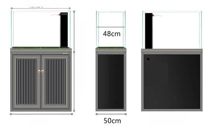 Large Vertical Extra Clear Glass Water Plant Ecological Fish Tank Wholesale Fish Tanks With Cabinet