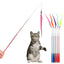 Creative Cat Toy Natural Feather Elasticity Pole Kitten Fishing Funny Cat Hairball With Bell Interactive Stick Fast Shipping