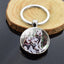 Animals Key Chains Siberian Husky Double Side Keychain Dog Photo Glass Cabochon Keyring Animals Jewelry